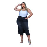 Saia Jeans Plus Size