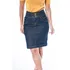 Saia Jeans Preta (escura) Com Frete Grátis + Brinde C/ Lycra