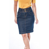 Saia Jeans Preta