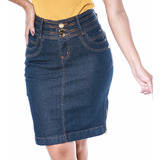 Saia Jeans Preto C