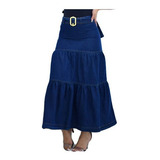 Saia Jeans Tres Marias