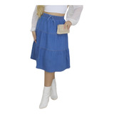Saia Jeans Tres Marias