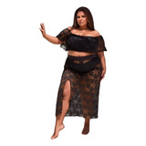 Saia Longa Arrastao Moda