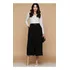 Saia Longa Com Fenda Midi Roupas Social Mulheres Moderna