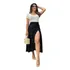 Saia Longa Envelope Transpassada Midi Mid Praia Casual