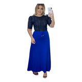 Saia Longa Estilosa Moda