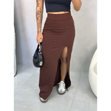Saia Longa Feminina Cintura