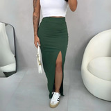 Saia Longa Feminina Cintura