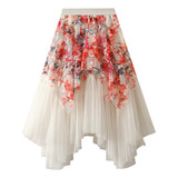 Saia Longa Feminina Estampada