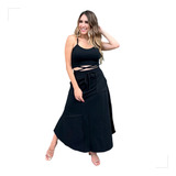 Saia Longa Feminina Moletom