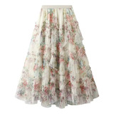 Saia Longa Feminina Tule