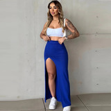 Saia Longa Fenda Sensual