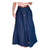 Saia Longa Jeans Evangelica