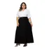 Saia Longa Plusize Feminina Alfaiataria. Saipl-007-hbdplusiz