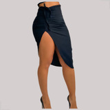 Saia Midi Feminina Cintura