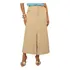 Saia Midi Longa Com Fenda Elegante Social Moda Evangelica
