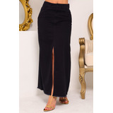 Saia Midi Longa Feminina