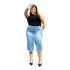 Saia Midi Longa Feminina Jeans Plus Size Linda Evangelica