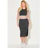 Saia Midi Malha Cós Personalizado Planet Girls Preto