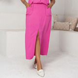Saia Midi Plus Size