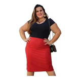 Saia Midi Plus Size