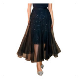 Saia Midi Tule Com