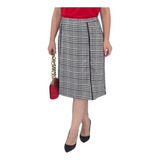 Saia Modesta Malha Jacquard
