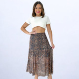 Saia Onca Animal Print