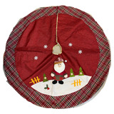 Saia Para Arvore De Natal Papai Noel Natalina Grande 110cm