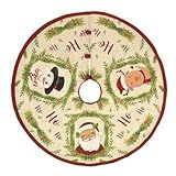 Saia Para Arvore Natal Base 105cm Estampas Figuras Natalinas Enfeite Decoração Premium