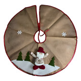 Saia Para Árvore Natal Papai Noel 60cm Linda Envio Imediato