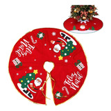 Saia Para Árvore Natal Papai Noel Decoração Linda Base 90cm