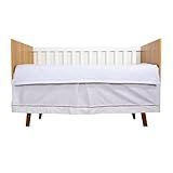 Saia Para Berço Microfibra 100 Poliéster Quarto De Bebê Menina Menino Branco 