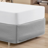 Saia Para Box Solteiro Micromatelada Com Elástico Cama Baú
