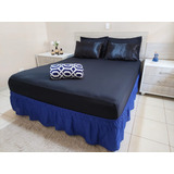 Saia Para Cama Box Casal Padrão Queen 2 Elásticos
