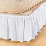 Saia Para Cama Box Conjugado Pratic Casal King Cor Branco