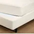 Saia Para Cama Box Solteiro Fit Box Malha Sul Brasil Cor Perola fitbox