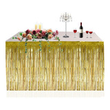 Saia Para Mesa Franja Metalizada 2 75x0 74m Festa Decoração