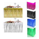 Saia Para Mesa Franja Metalizada Festa Decoração
