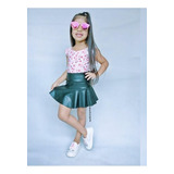Saia Peplum Infantil Pronta Entrega