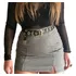 Saia Pied Poule Justa Mini Saia C/ Fenda Na Lateral
