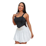 Saia Plissado Rodada Colegial