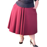 Saia Plus Size Midi