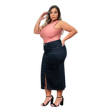 Saia Preta Plus Size