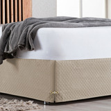 Saia Queen Matelada Com 40cm Alt ( Serve P Cama Baú Também) 