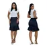 Saia Sino Babado Elegante Moda Tendência ! Linda