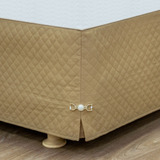 Saia Solteiro P Cama Box Matelada Ultrassonica 40cm Altura
