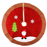 Saia Tapete De Árvore De Natal Enfeite Natalino Base 60cm