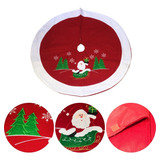 Saia Tapete Para Árvore De Natal Papai Noel No Trenó 90 Cm
