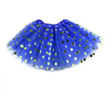 Saia Tule Adulto Colorida C brilho Festa Carnaval 40 Cm Tutu